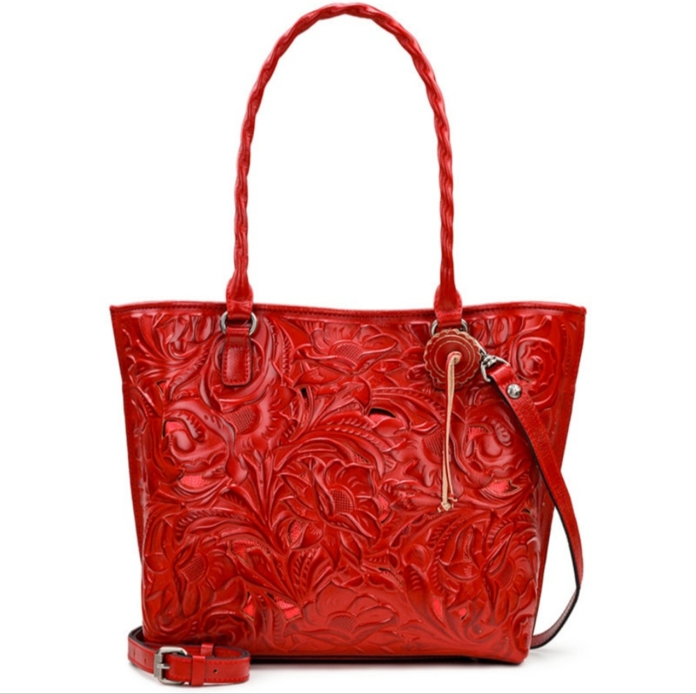 Patricia Nash Tooled Leather Tote-FIRM PRICE